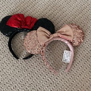 Classic Minnie ears & Rose Gold Minnie ears